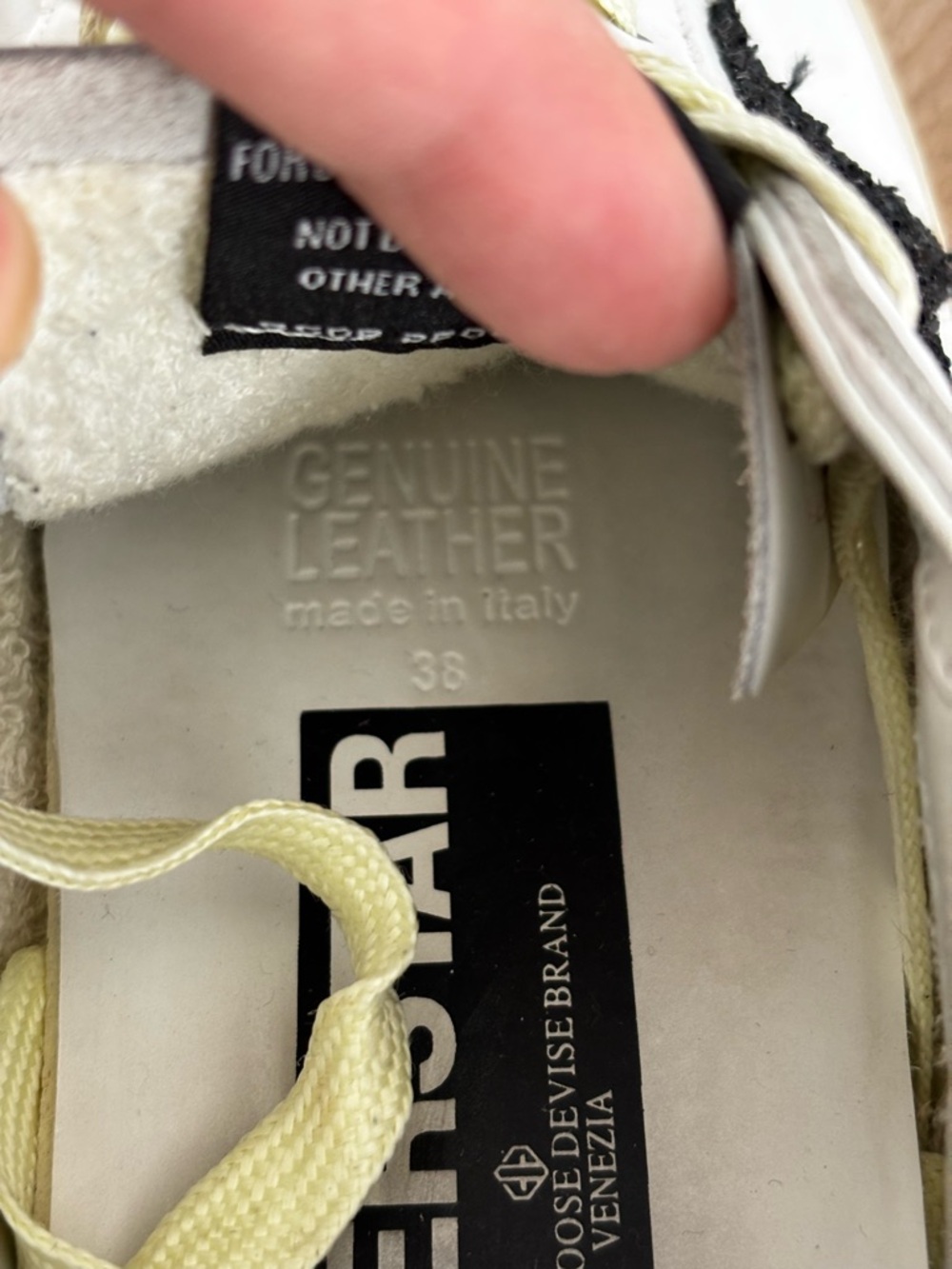 Un branded brand white & black
trainers sneakers size 38 Leather Sneaker - Picture 6 of 10